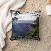 米国ウェストバージニアニューリバー峡谷ブリッジ – クッション (ブランケット)