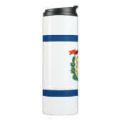 米国ウェストバージニア州旗を持つサーマルタンブラー タンブラー (回転左)