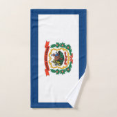 米国ウェストバージニア州旗を持つハンドタオル州 ハンドタオル (ハンドタオル)