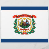 米国ウェストバージニア州旗を持つフライヤー チラシ (裏面)