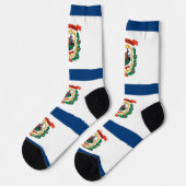米国ウェストバージニア州旗を持つ男性クルー用ソックス ソックス (左)