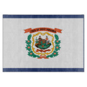 米国ウェストバージニア州旗 カッティングボード (正面)