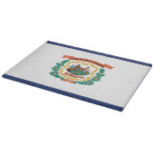 米国ウェストバージニア州旗 カッティングボード (角)