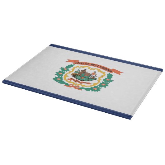 米国ウェストバージニア州旗 カッティングボード (角)