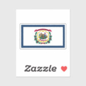 米国ウェストバージニア州旗 シール (シート)