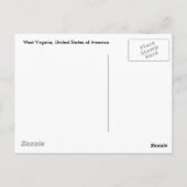 米国ウェストバージニア ポストカード (裏面)