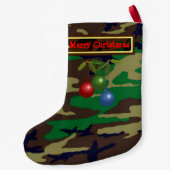 米国ウッドランド迷彩柄クリスマスストッキング付/オーナメント スモールクリスマスストッキング (裏面)