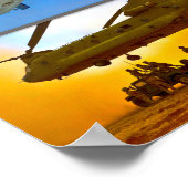 米国エアリフト航空「モンタージュ」 ポスター (角)