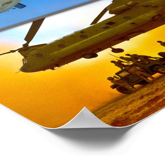 米国エアリフト航空「モンタージュ」 ポスター (角)