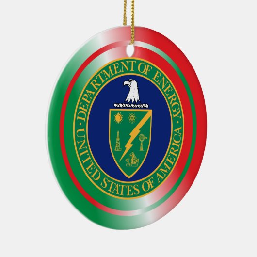 米国エネルギー省クリスマス装飾品 セラミックオーナメント (右)