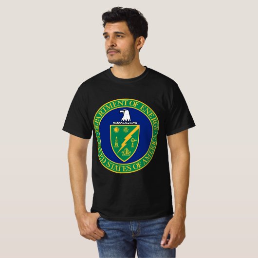 米国エネルギー省DOE核兵器反応 Tシャツ (正面フル)