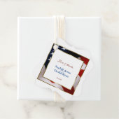 米国エレガント国旗の金ゴールドフレ結婚ーム フェイバータグ (インサイチュ)