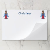 米国エンジェルス赤白青米国国旗 ペーパーパッド (折り畳み)