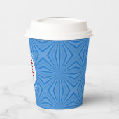 米国エンジェル赤毛ハヌカーパーソナライズされた国旗 紙コップ (左)