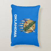 米国オクラホマ州の州旗 アクセントクッション (裏面(縦))