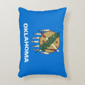 米国オクラホマ州の州旗 アクセントクッション (正面(垂直))
