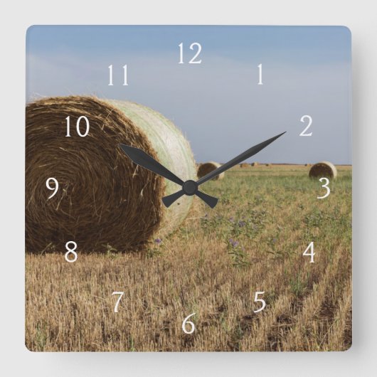 米国オクラホマ州エリック – ルート66 スクエア壁時計 (正面)