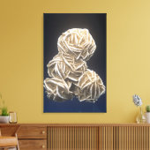 米国オクラホマ州オクラホマ州ノーマンの石膏を使用したバーライト結晶 キャンバスプリント (インサイチュ (リビング))