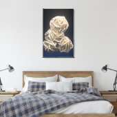 米国オクラホマ州オクラホマ州ノーマンの石膏を使用したバーライト結晶 キャンバスプリント (インサイチュ (寝室))