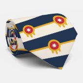 米国オクラホマ州タルサ州旗と提携 ネクタイ (ロール)