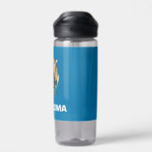 米国オクラホマ州旗を持つウォーターボトル ウォーターボトル (背面)