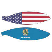 米国オクラホマ州旗を持つフルサイズバスケットボール バスケットボール (パネル)