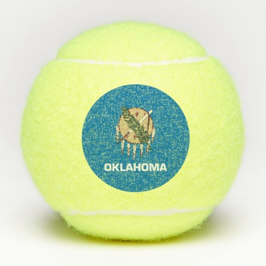 米国オクラホマ州旗を持つペン州ボール テニスボール (正面)