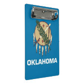 米国オクラホマ州旗を持つミニクリップボード ミニクリップボード (アングル)