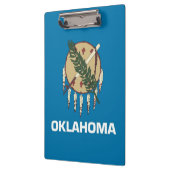 米国オクラホマ州旗を持つ愛国的なクリップボード クリップボード (左)