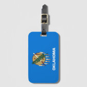 米国オクラホマ州旗 ラゲッジタグ (正面縦)