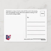 米国オハイオ州クリーブランド ポストカード (裏面)