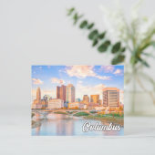 米国オハイオ州コロンバスからの挨拶 ポストカード (スタンド正面)