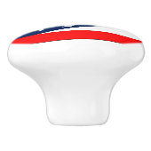 米国オハイオ州旗とセラミックノブの引っ張り セラミックノブ (側面)