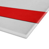 米国オハイオ州旗を持つガラス製のカッティングボード カッティングボード (角)