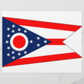米国オハイオ州旗を持つフライヤー チラシ (裏面)