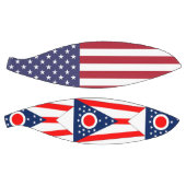 米国オハイオ州旗を持つフルサイズバスケットボール バスケットボール (パネル)