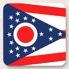 米国オハイオ州旗を持つ懸命プラスチック州コースター コースター