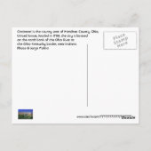 米国オハイオ州，シンシナチ ポストカード (裏面)