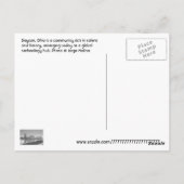 米国オハイオ州，デイトン ポストカード (裏面)