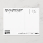 米国オハイオ州，デイトン ポストカード (裏面)