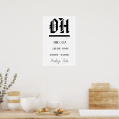 米国オハイオ ポスター (キッチン)