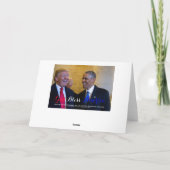 米国オバマおよび切札の第44そして第45大統領 カード (裏面)