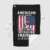 米国オペレーティ退職したング・エンジニア ゴルフタオル (インサイチュ)