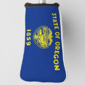 米国オレゴン州の旗を持つゴルフパター州カバー ゴルフヘッドカバー (回転90)