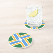 米国オレゴン州ポートランド州旗を持つコースター コースター (側面)