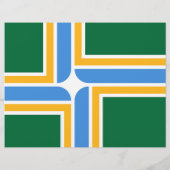 米国オレゴン州ポートランド州旗を持つチラシ チラシ (裏面)