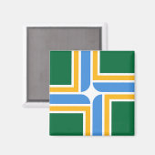 米国オレゴン州ポートランド州旗を持つ磁石 マグネット (正面/裏面)