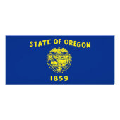 米国オレゴン州旗の付いたラック・カード ラックカード (裏面)