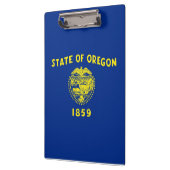 米国オレゴン州旗を持つ愛国的なクリップボード クリップボード (左)