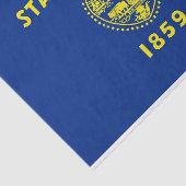 米国オレゴン州旗を持つ愛国的なティッシュペーパー 薄葉紙 (詳細)